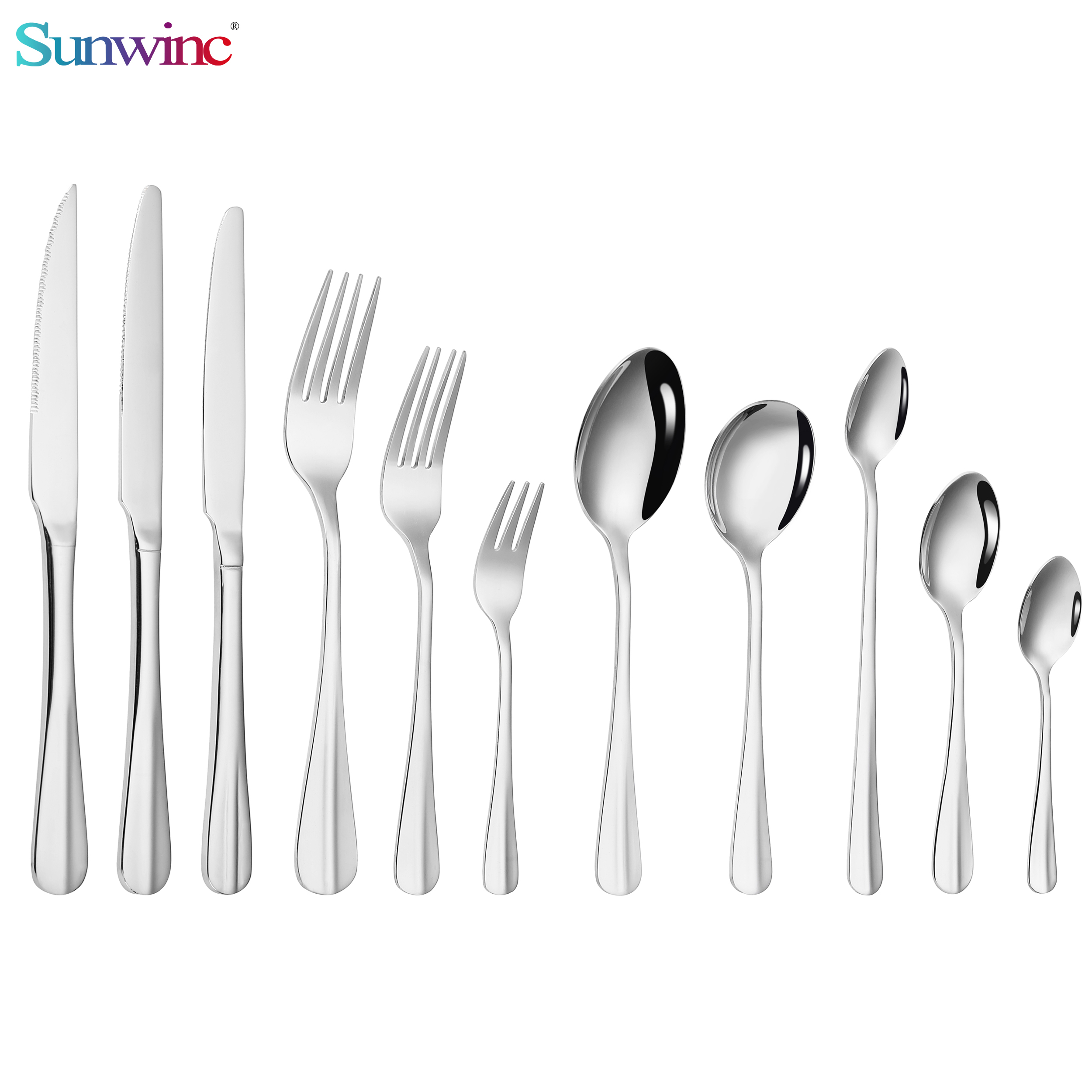 baguette high quality fork knife and spoon set stainless steel cutlery stainless steel flatware for restaurant