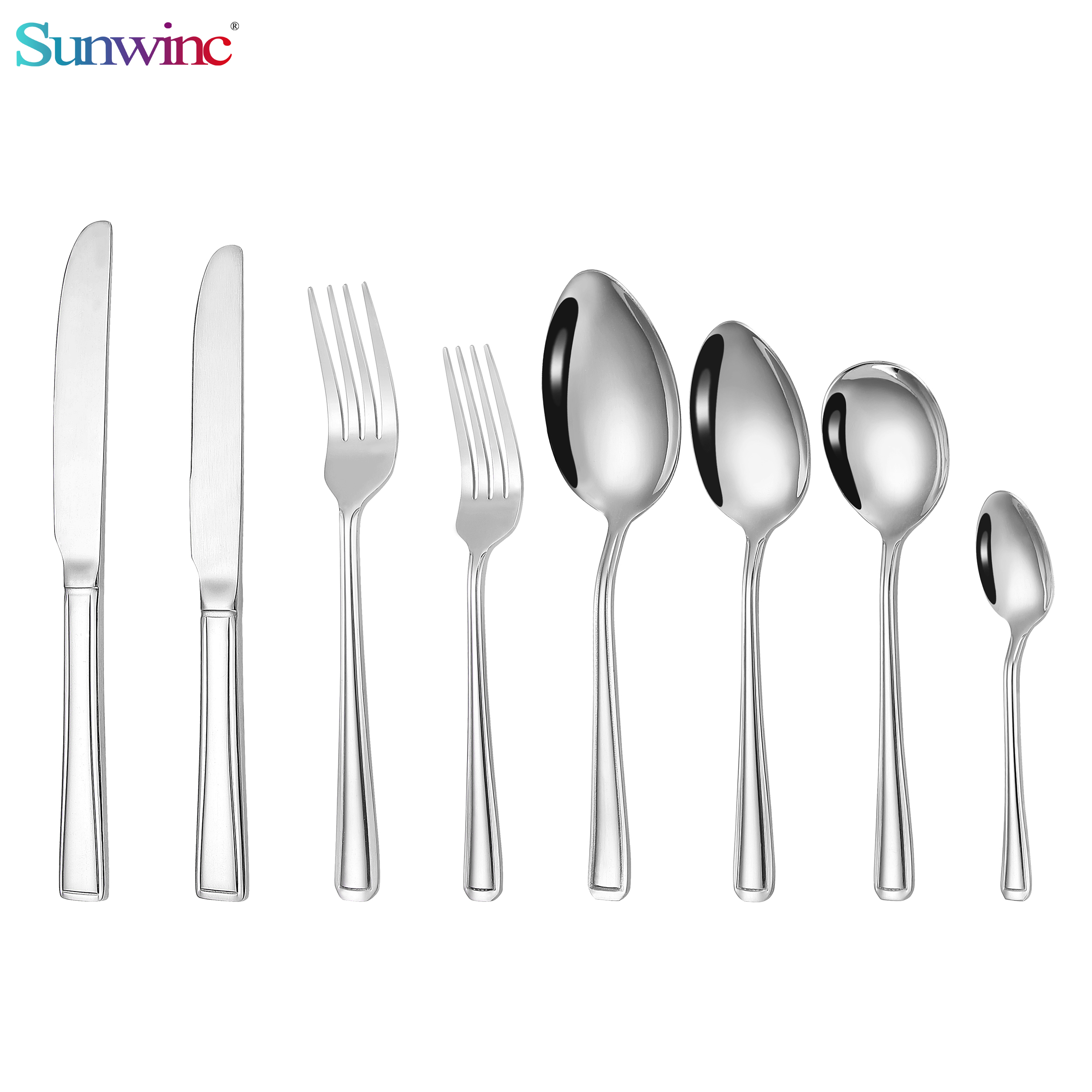 sw 007 high quality fork knife and spoon set stainless steel cutlery stainless steel flatware for restaurant (复制)