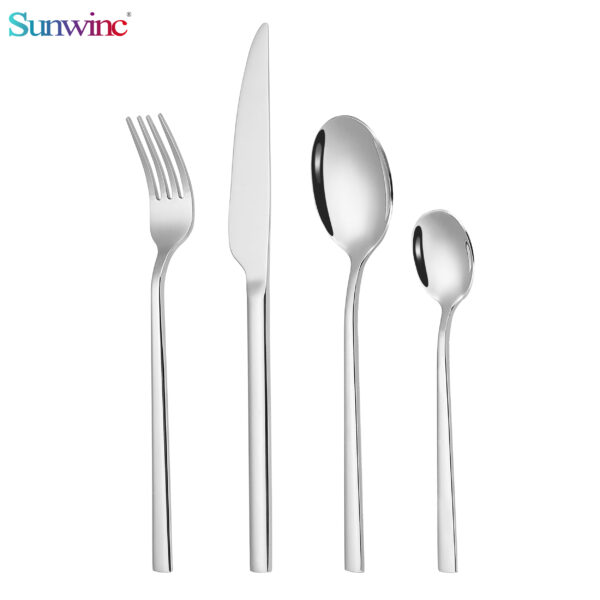 sw 007 conjunto de garfo faca e colher de alta qualidade talheres de aço inoxidável talheres de aço inoxidável para restaurante (复制)