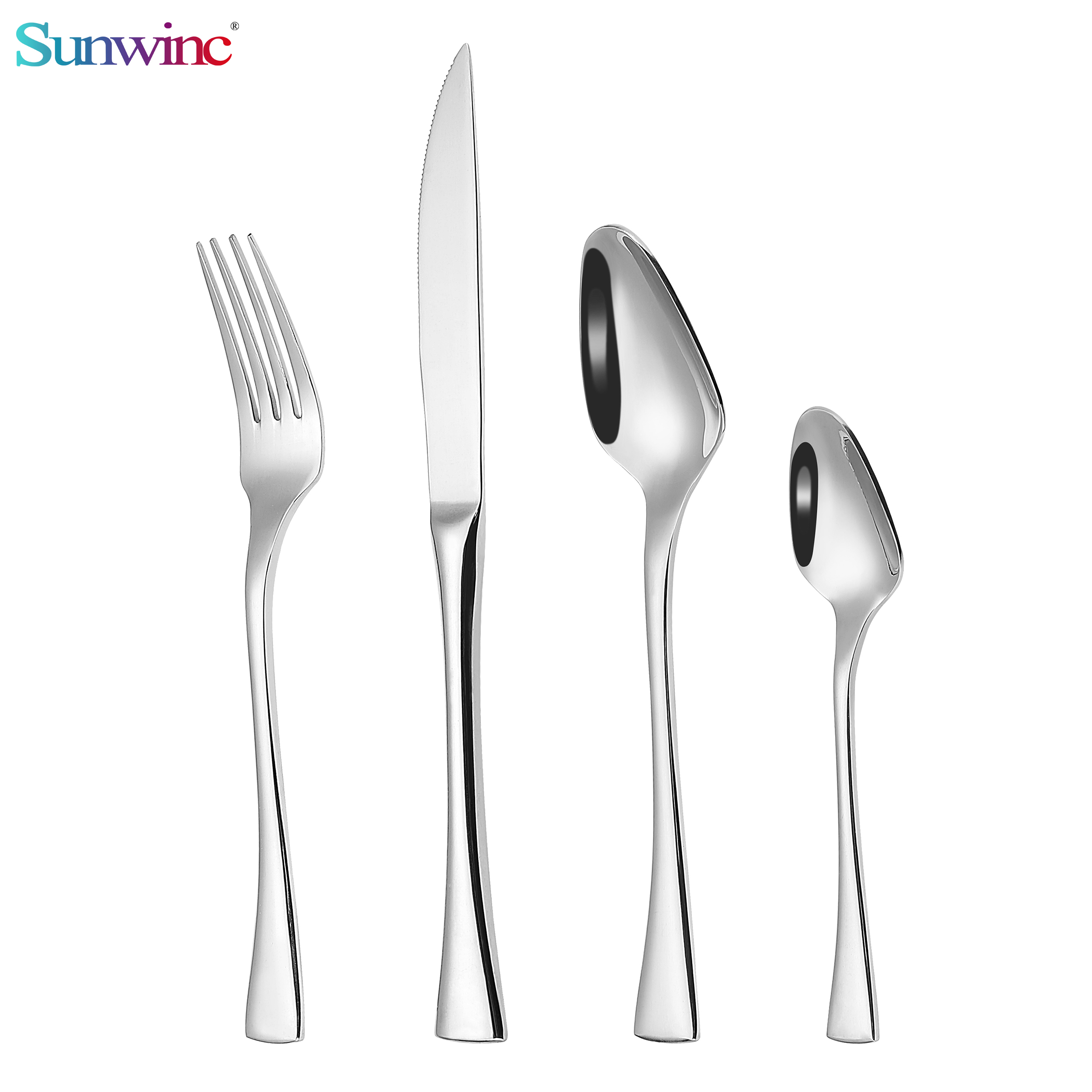 sw 044 trending products 2024 new arrivals hammers 304 stainless steel knife fork and spoon set cutlery