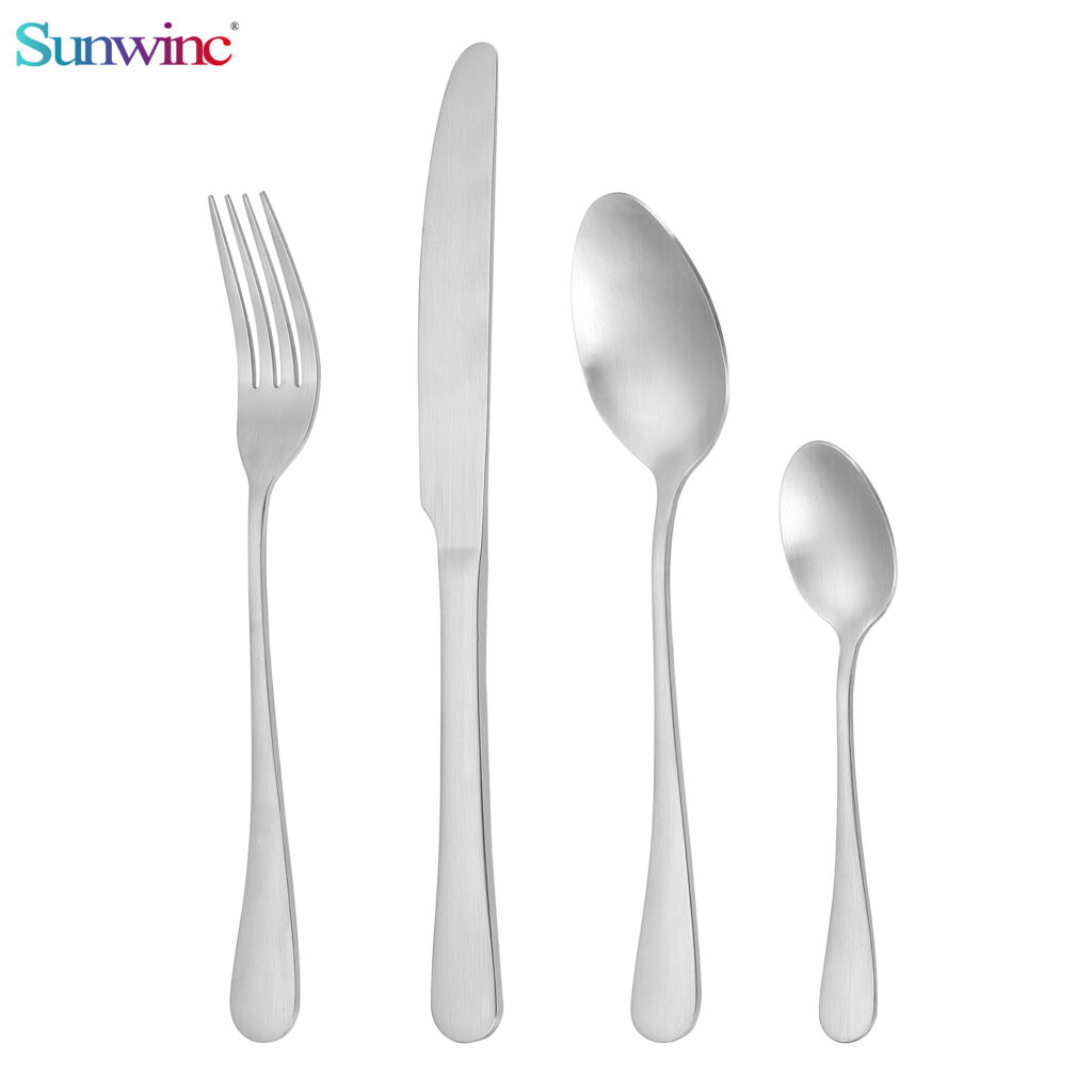 sw 044 trending products 2024 new arrivals hammers 304 stainless steel knife fork and spoon set cutlery