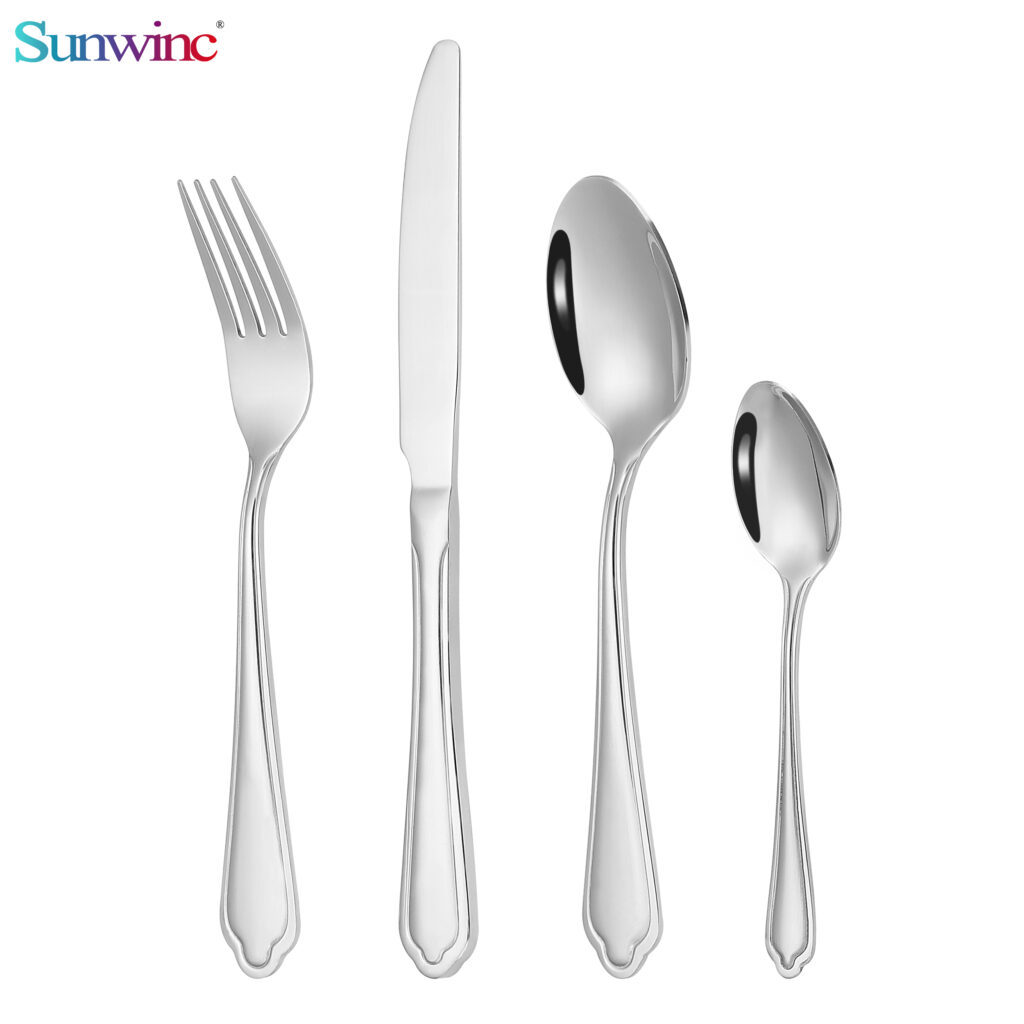 sw 044 trending products 2024 new arrivals hammers 304 stainless steel knife fork and spoon set cutlery