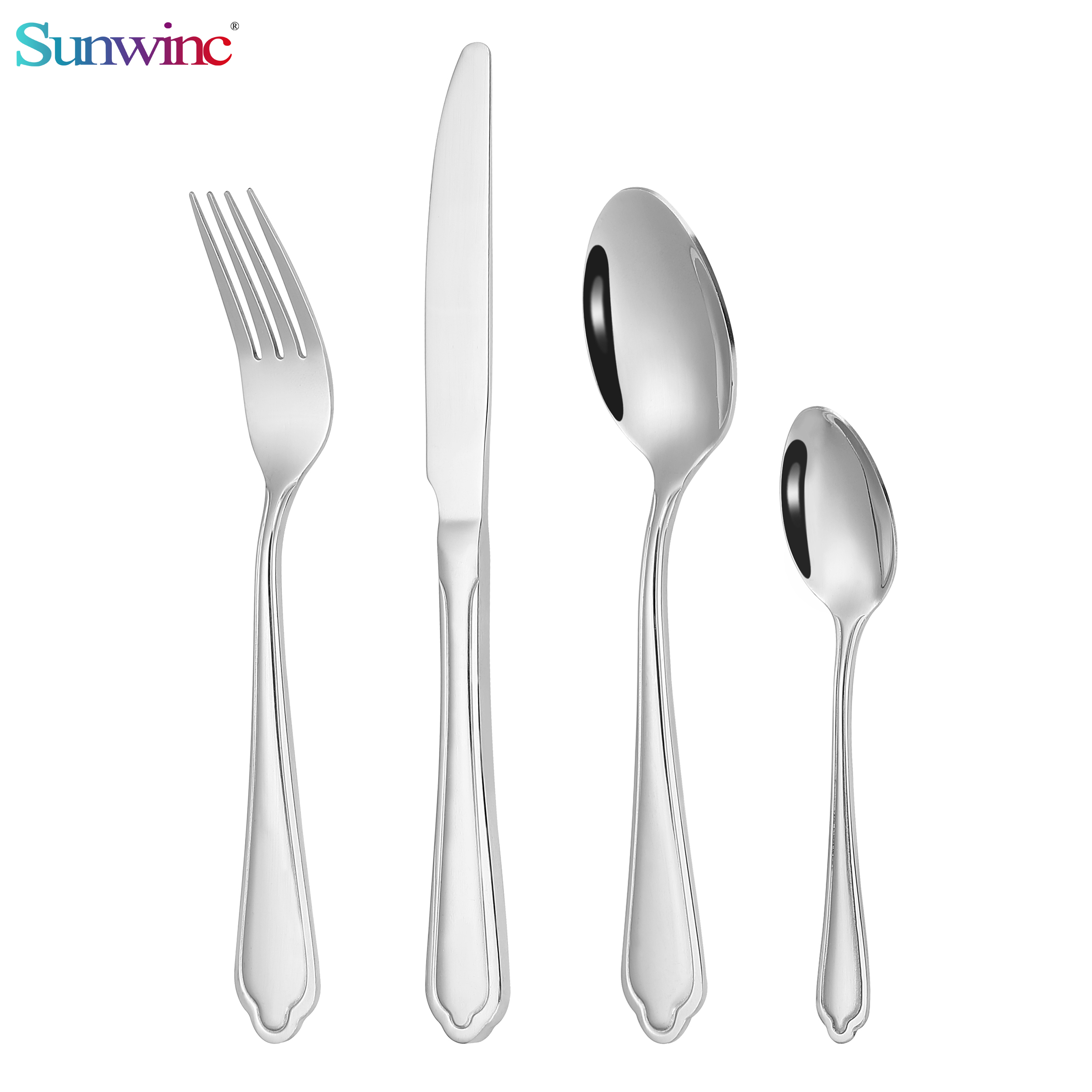 trending products 2024 new arrivals hammers 304 stainless steel knife fork and spoon set cutlery