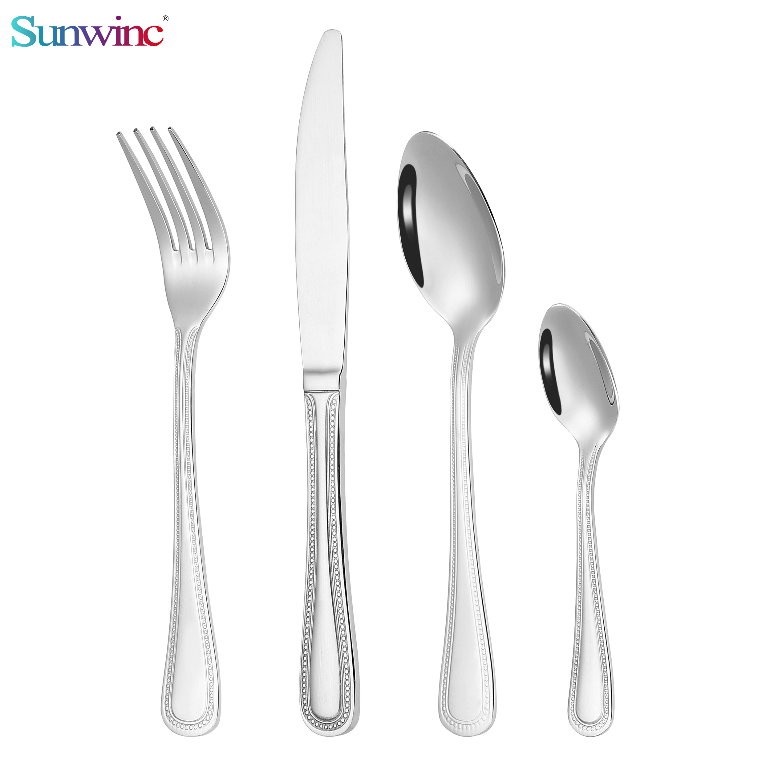 trending products 2024 new arrivals hammers 304 stainless steel knife fork and spoon set cutlery